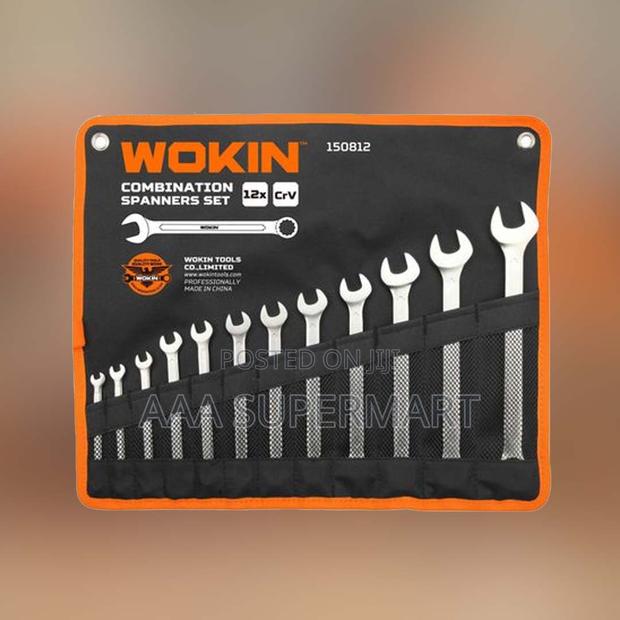 12PCS COMBINATION SPANNERS SET. Size: 6, - main view