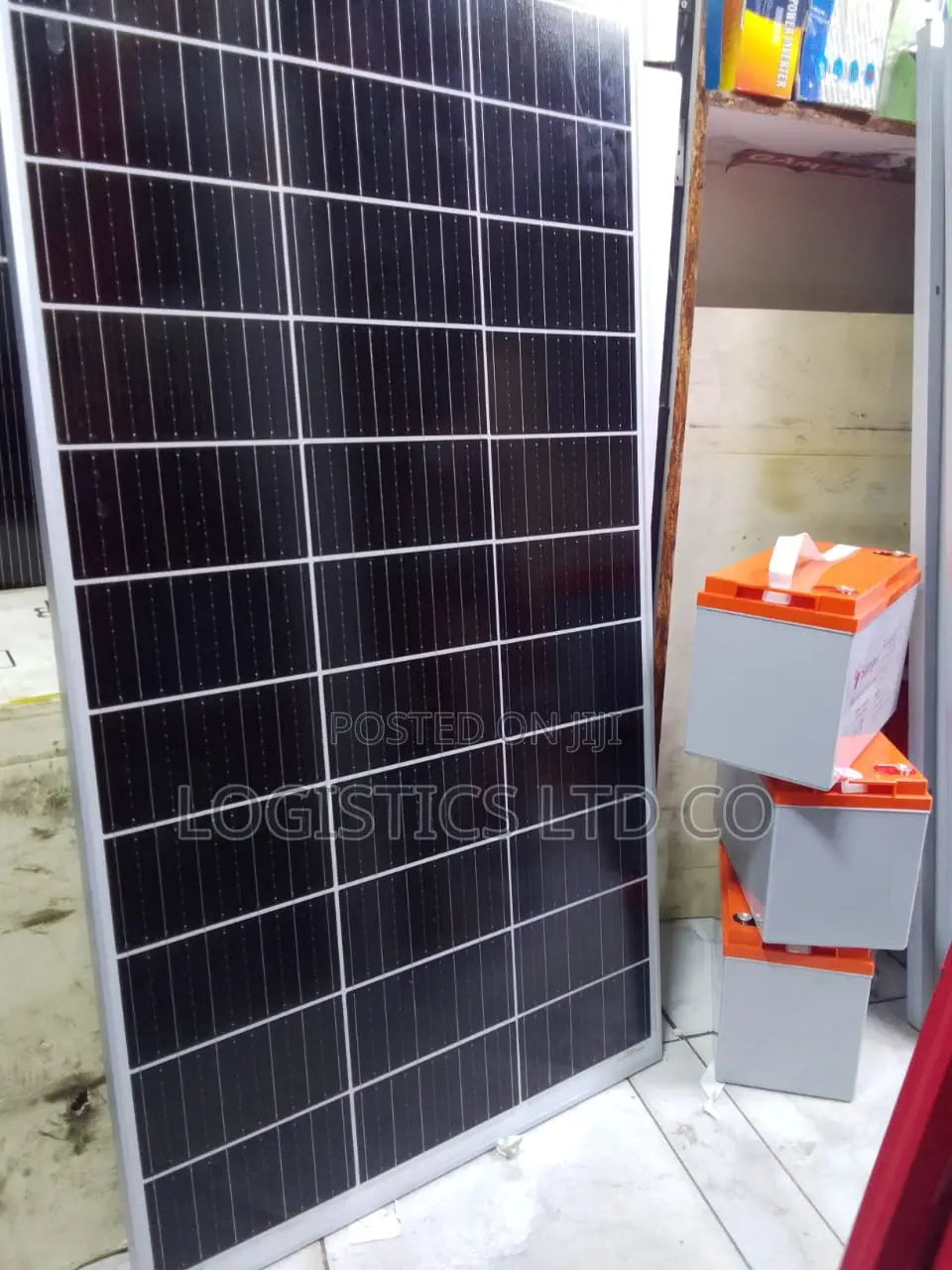 Solar System 1 Kva Hybrid Inveter Two 150 Ah Battery