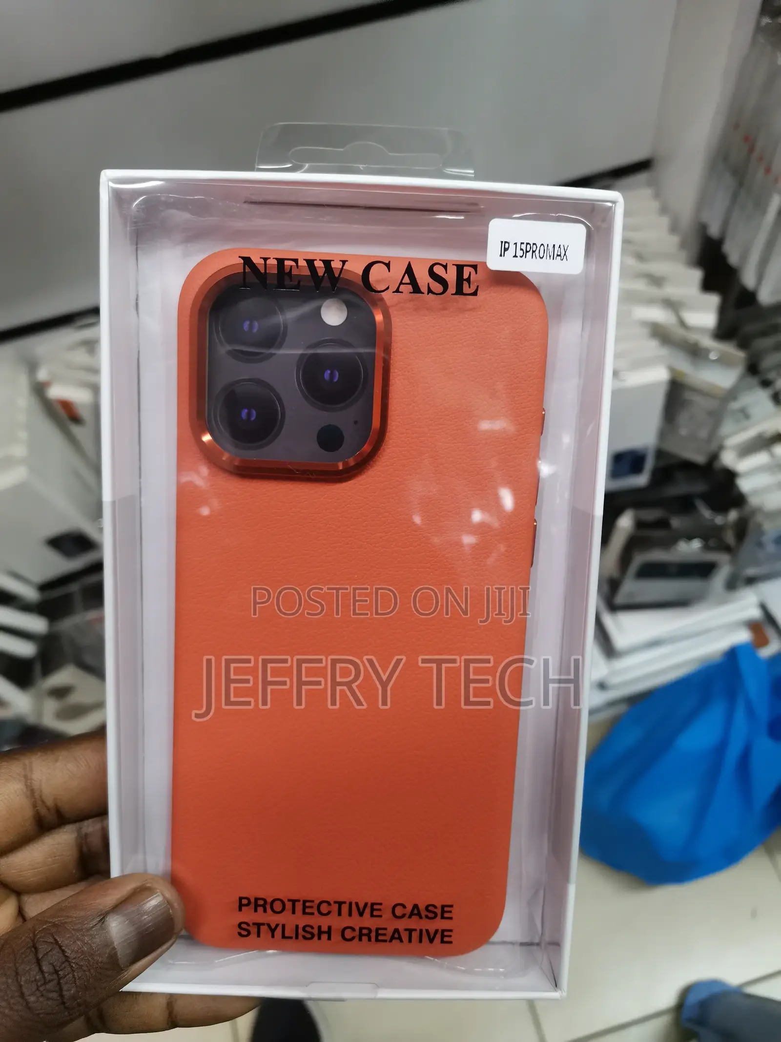 iPhone 15 Pro Max Leather Case With Magsafe – Orange