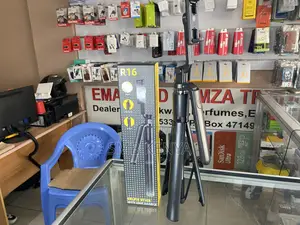 R16 Selfie Stick Tripod With Grip Handle, Bt Remote, 1.7m
