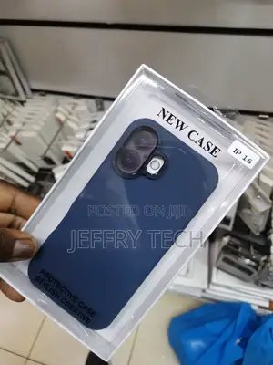 iPhone 16 Leather Case With Magsafe Camera Bump Frame-Blue