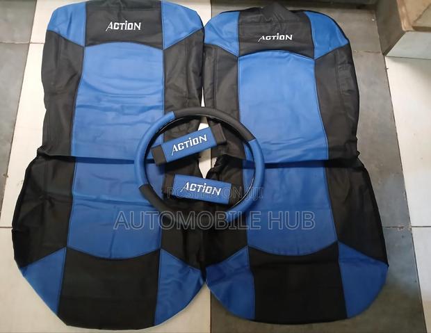 Car Seat Covers- Action Seat Covers Blue Black