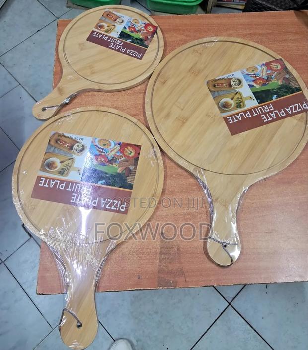 Bamboo Pizza Board Round.Now Available - main view