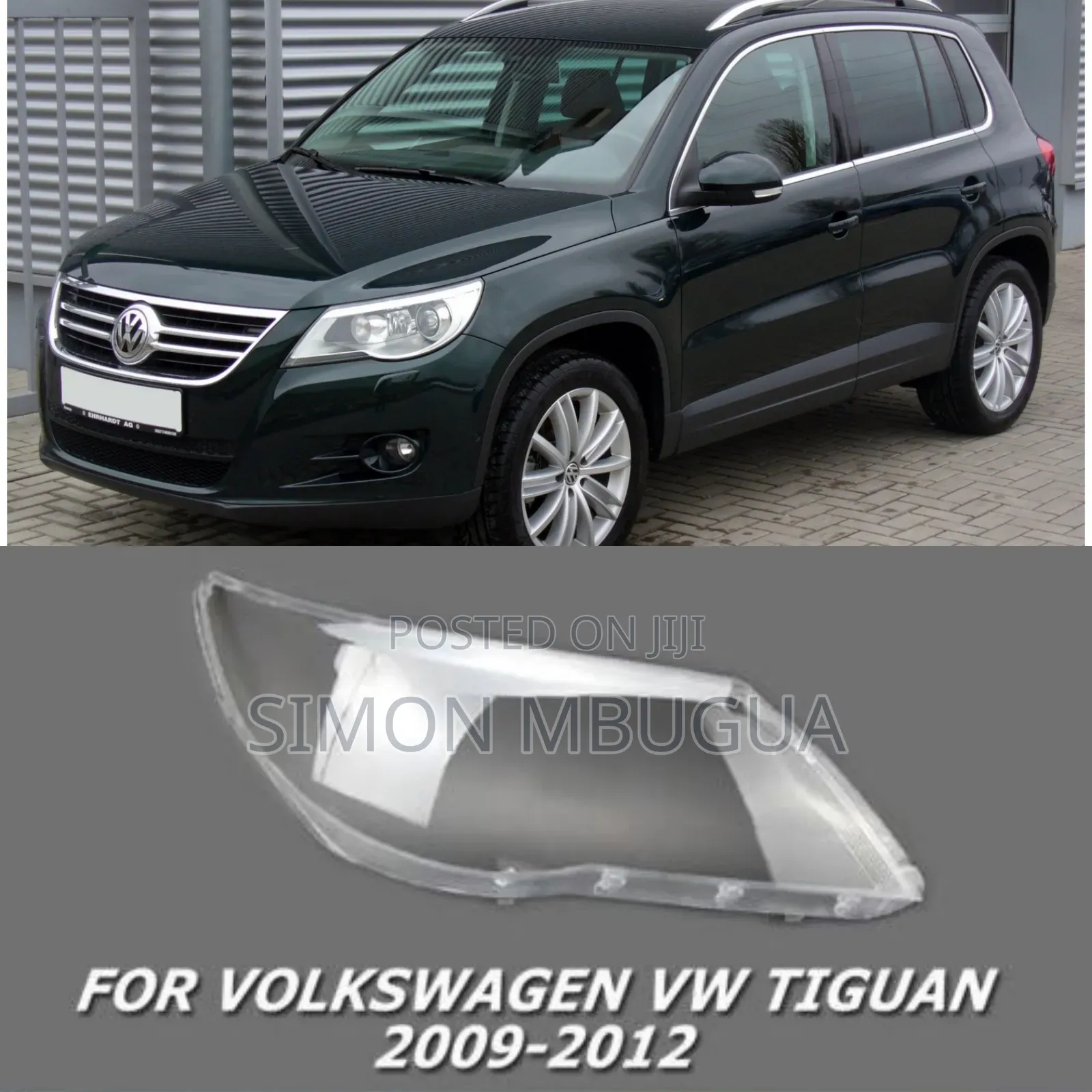 Volkswagen Tiguan 2009 -2012 Headlight Lens