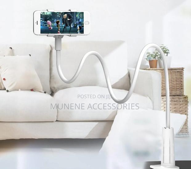 Phone Stand for Desk, Gooseneck Cell Holder Flexible Mount