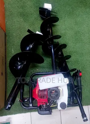 Hawk King Petrol Earth Auger 2 Stroke 3 Drill Bits