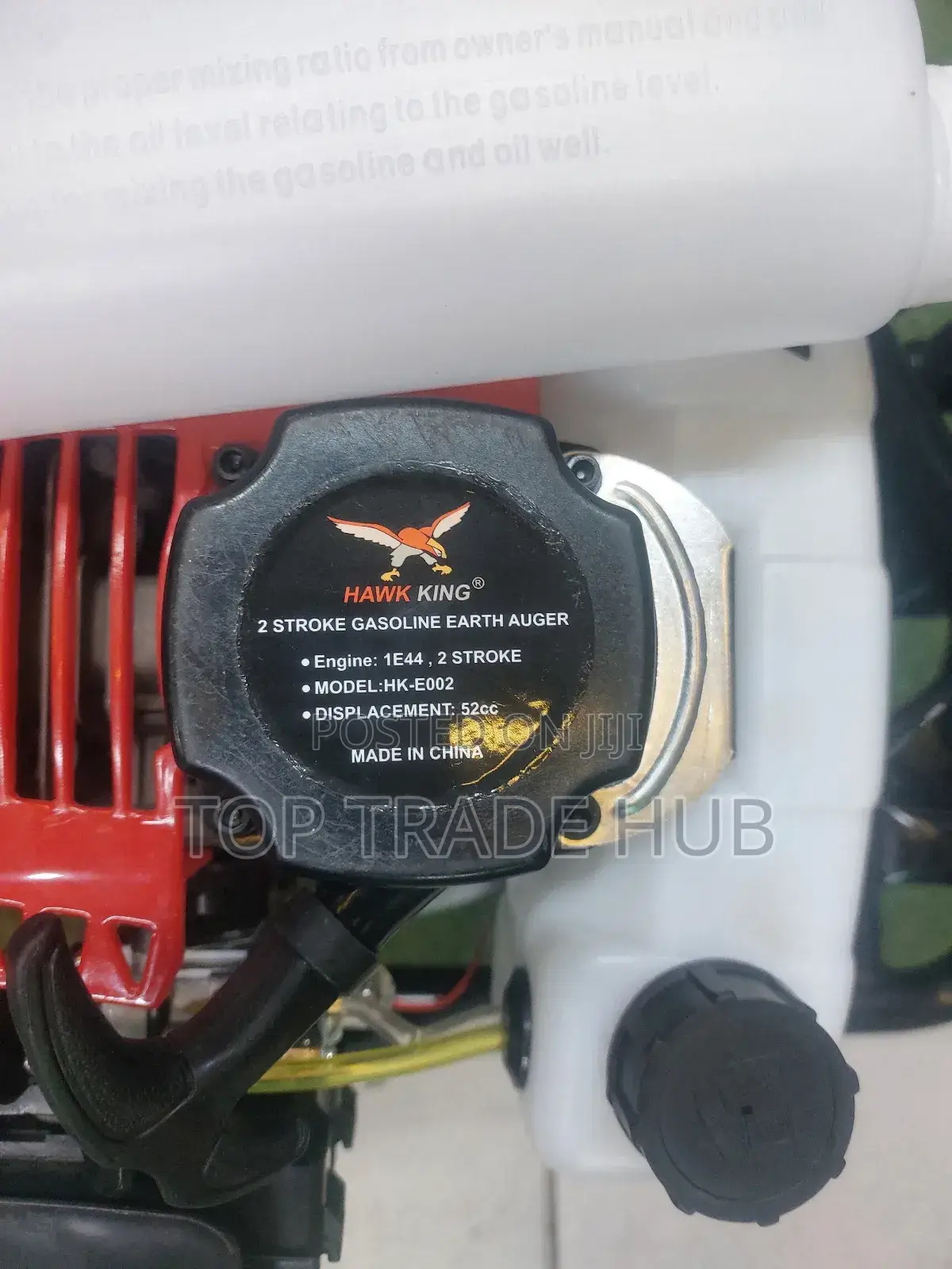 Hawk King Petrol Earth Auger 2 Stroke 3 Drill Bits