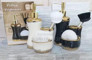 Combined 3 Level Ceramic Lotion / Soap Dispenser
