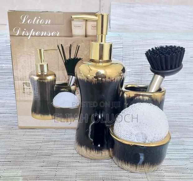 Combined 3 Level Ceramic Lotion / Soap Dispenser - thumbnail 2