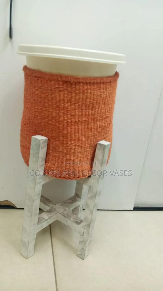 Basket, Stand and Vase