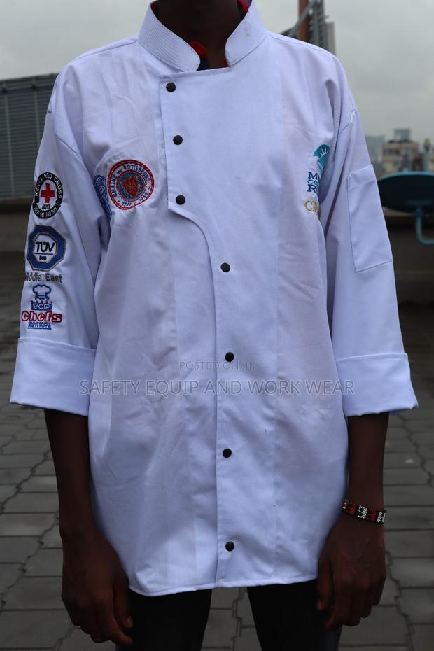 Customized White Chef Jacket Wear - main view