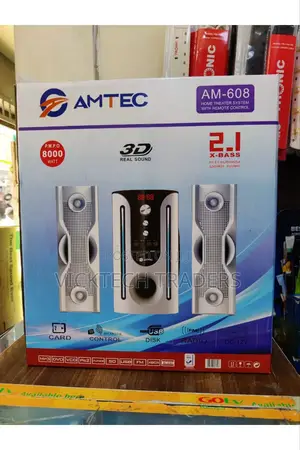 Home Theater System,Amtec AM-608 2.1 With Remote Control