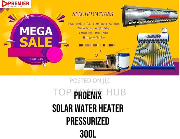 Phoenix Solar Water Heater Pressurized 300L - main view