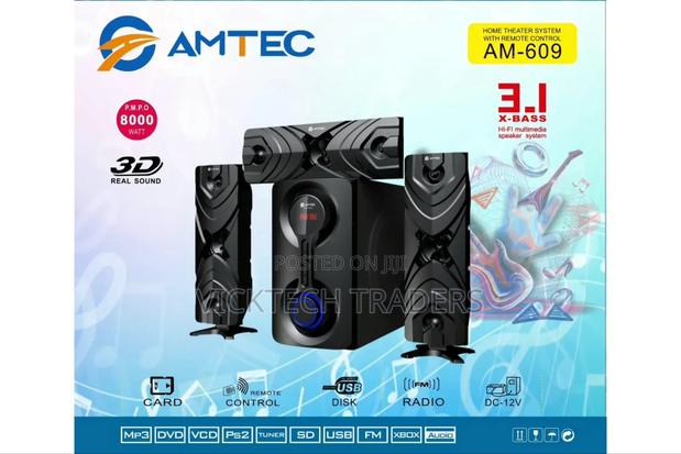 Woofer,Amtec 609 3.1CH Home Theater Speaker System