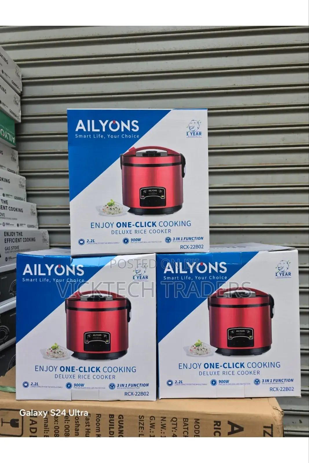 Rice Cooker Ailyons 2.2litres,3 in 1