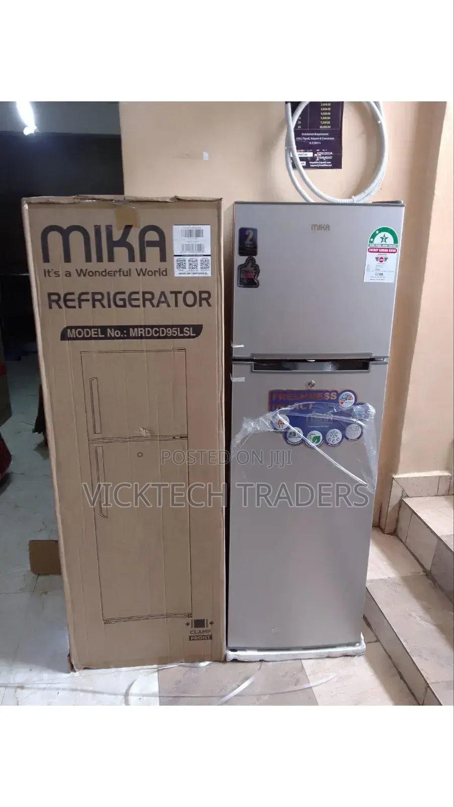Mika 168 Litres Double Door Refrigerator