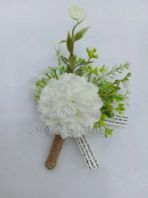 Artificial Flower Boutonniere Men Brooch