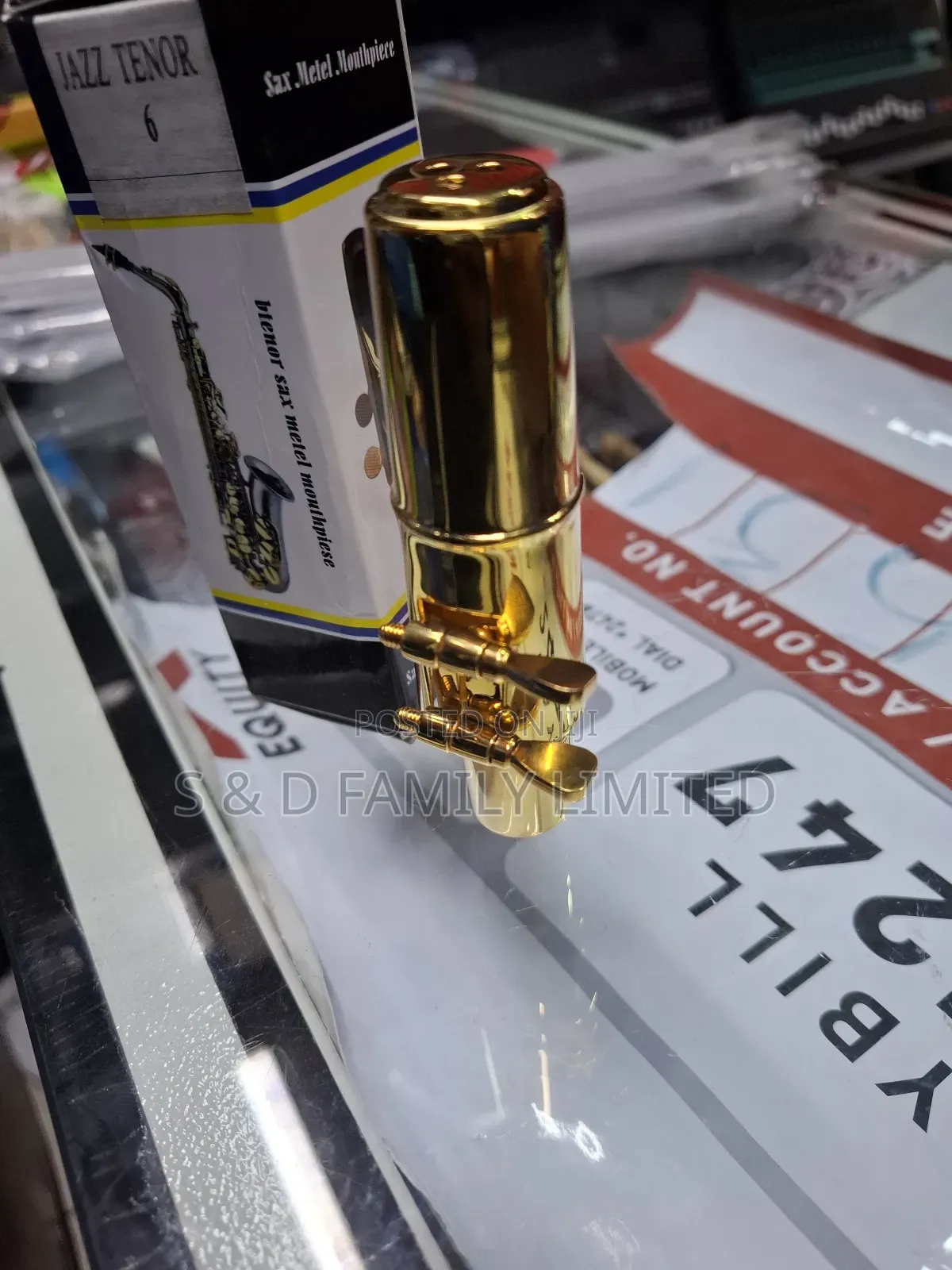 Tenor Saxophone Metal Gold Mouthpiece