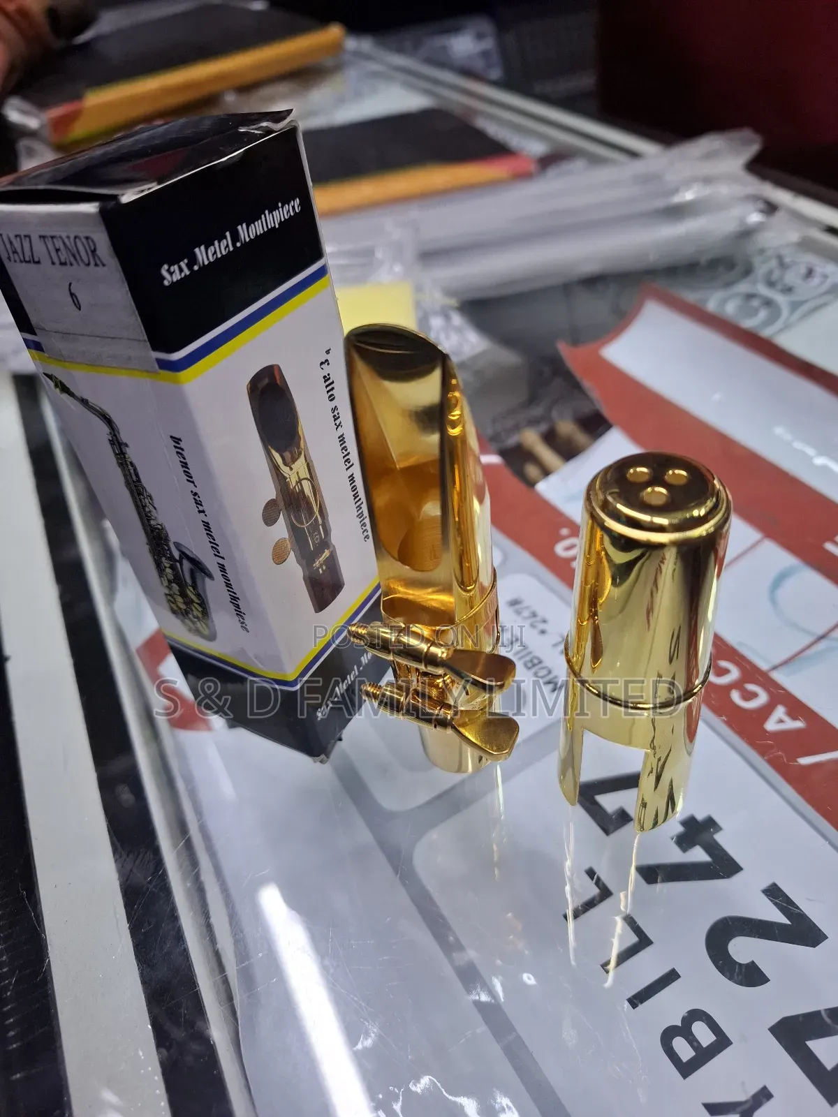 Tenor Saxophone Metal Gold Mouthpiece