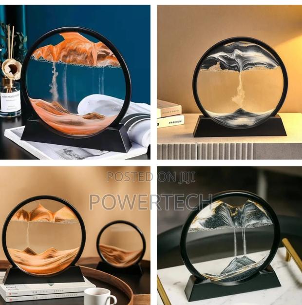 Moving Sand Art Sandscape Round Mountain Motion Flowing Sand - main view