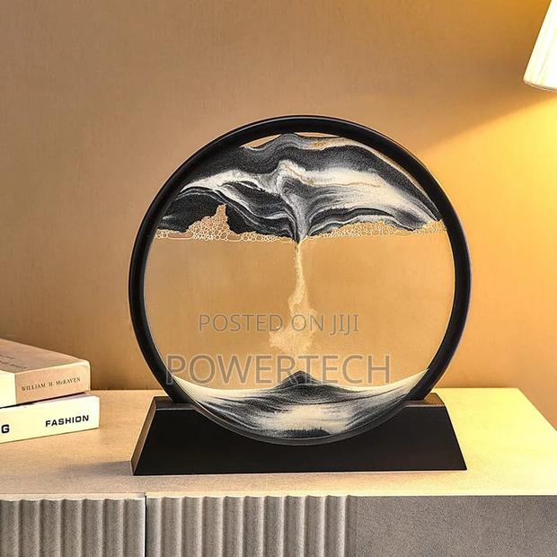 Smaller Moving Sand Art Round Mountain Flowing Sand Art.