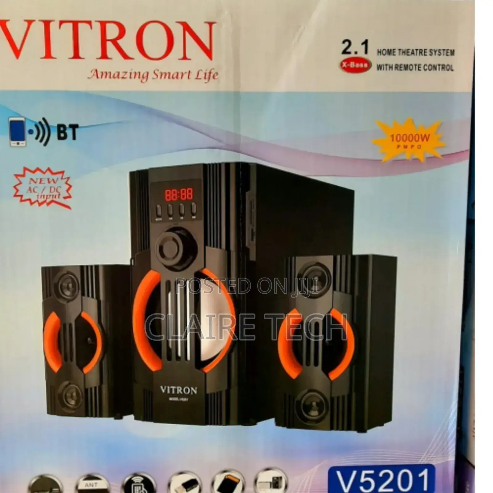 *Vitron Woofer V5201 2.1 Ch Sub Woofer System