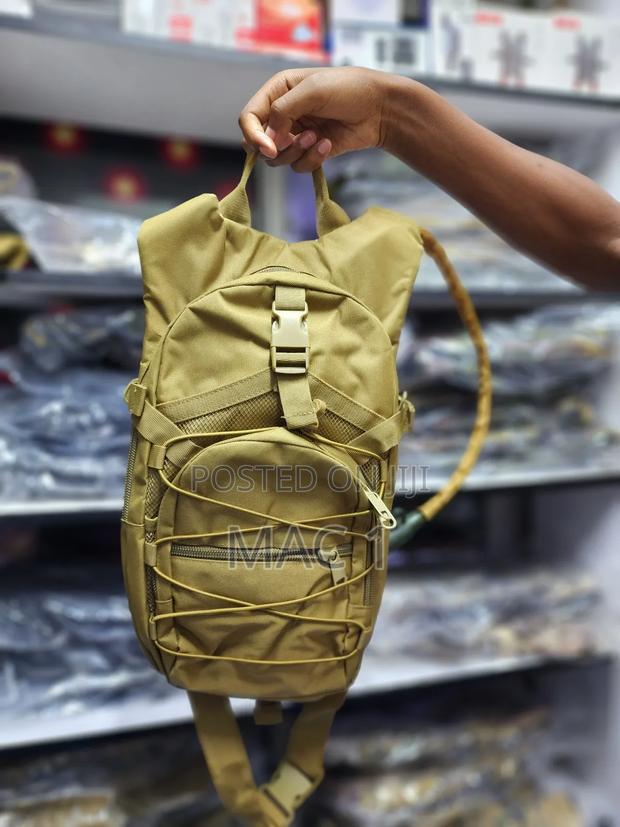 Brown Tactical Hydration Bags With Water Bottle - thumbnail 2