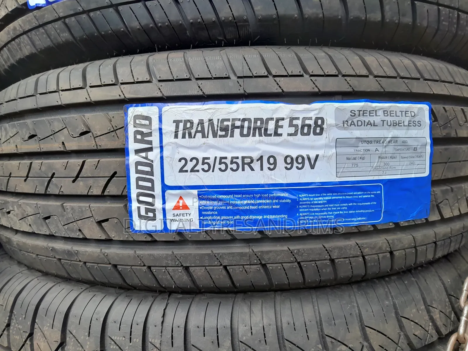 225/55r19 Transforce Tyres Brand New