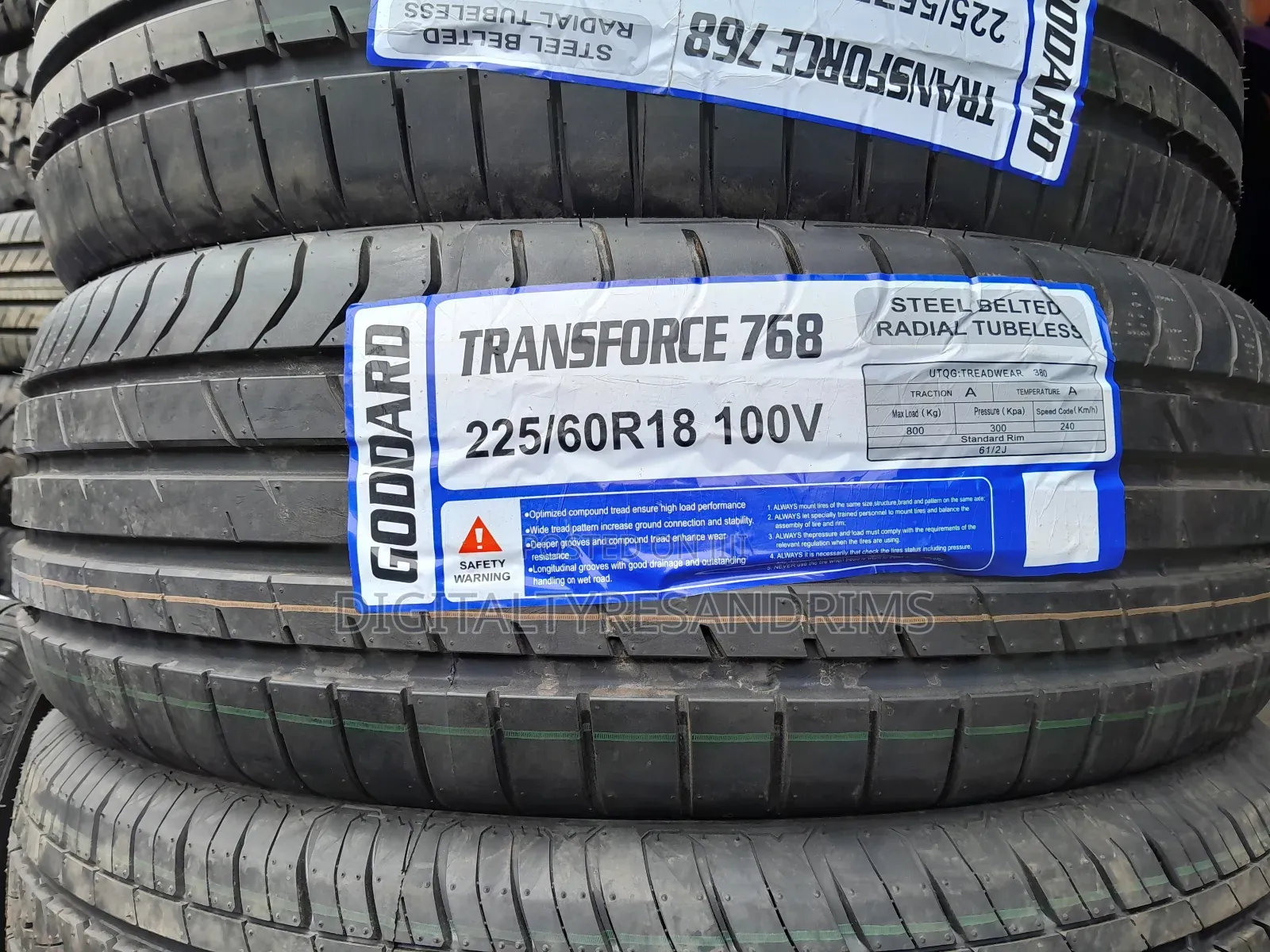 225/60r18 Transforce Tyres Brand New