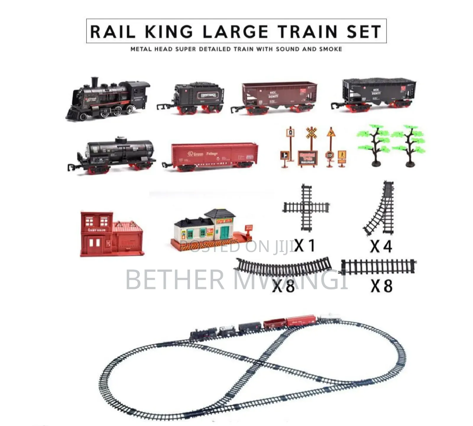 Rail King Large Train Set (Metal Alloy) in Kenya