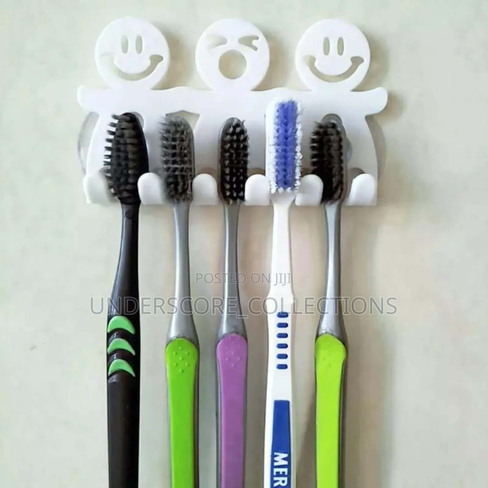 Bathroom Suction 5 Position Toothbrush Holder Rack*