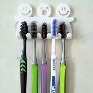 Bathroom Suction 5 Position Toothbrush Holder Rack*