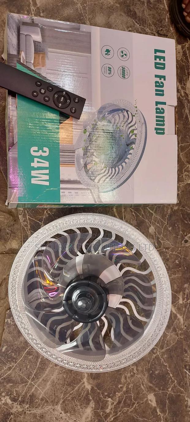 Kd-CLF-34w Led Ceiling Light With Fan Both Daylight and Warm - main view