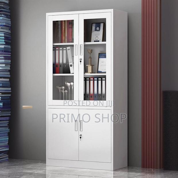 Office Steel Cabinet; Supplies Cabinet With Locker Storage,