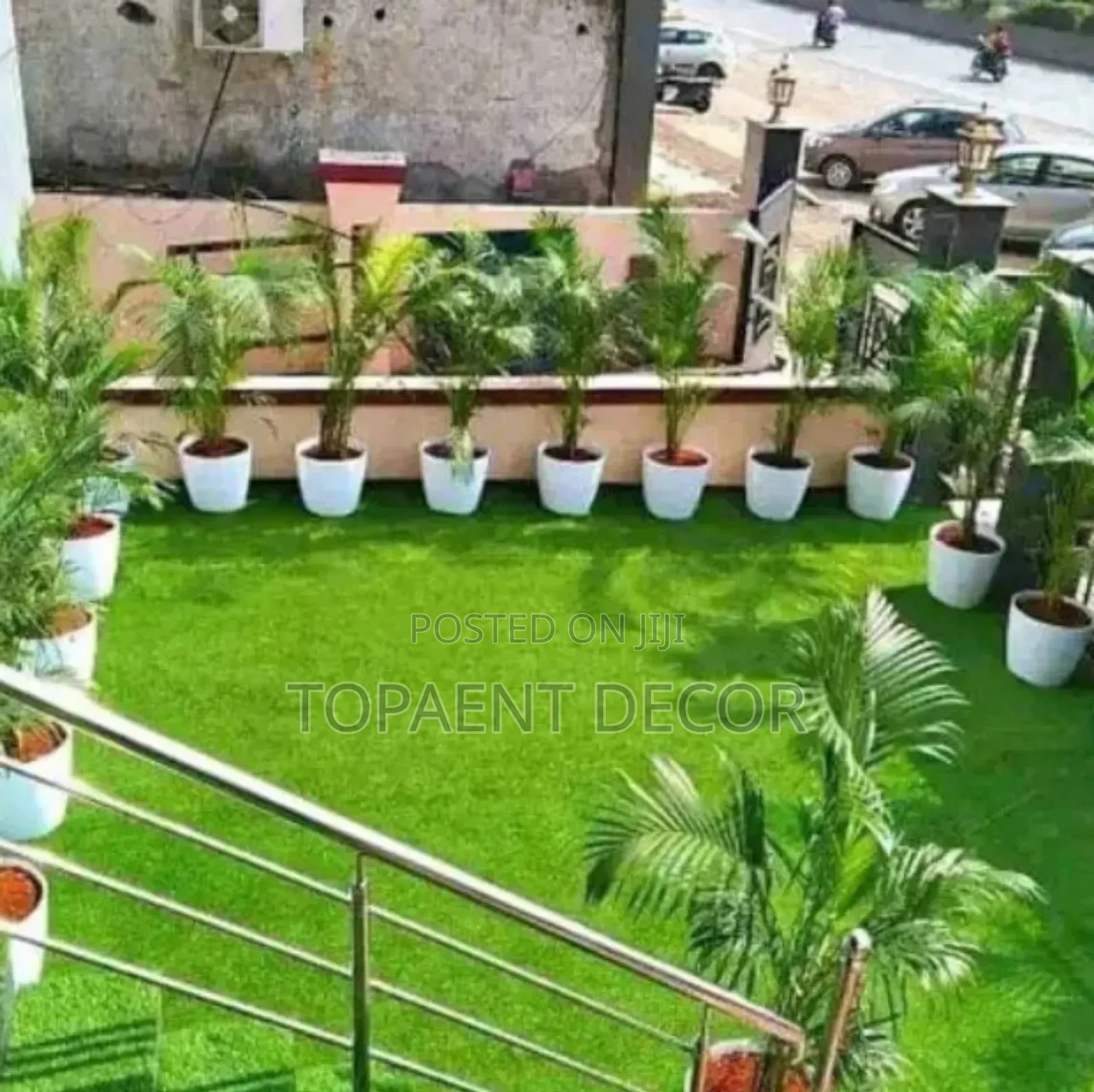 Flower Display Area Artificial Grass Carpet