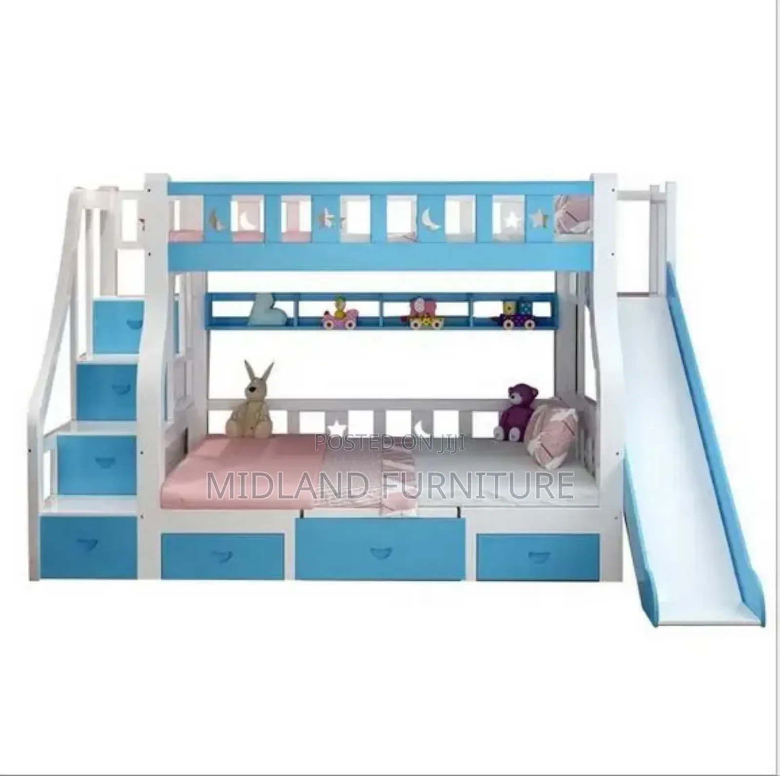 Children Wooden Double Decker Beds