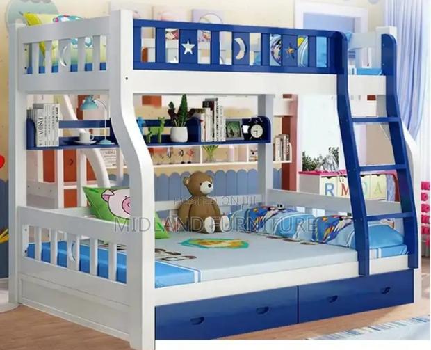 Children Wooden Double Decker Beds