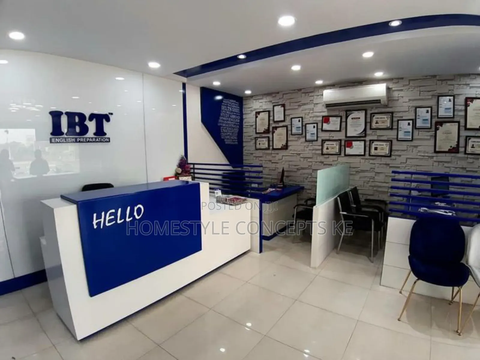 Corporate Office Interiors Design and Build Reception Etc