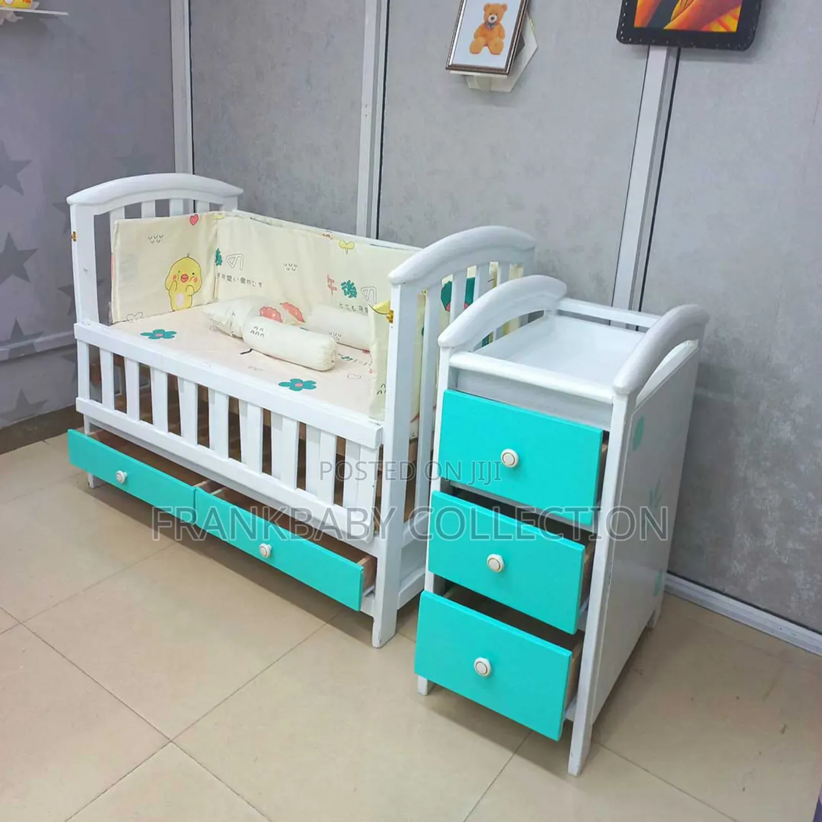 Beautiful Baby Bed Cot - Full Set