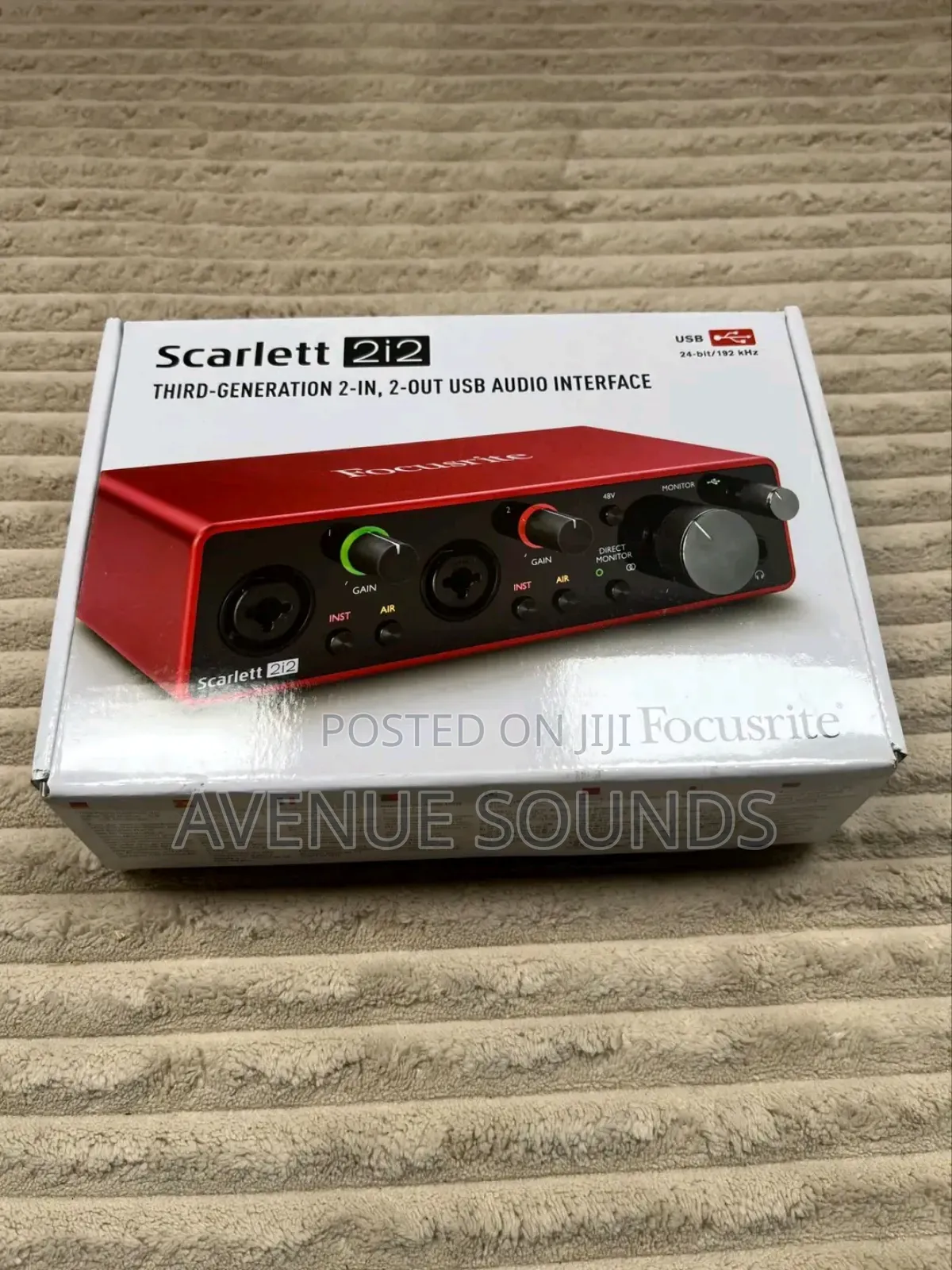 Focusrite 2i2 3rd Generation Soundcard Audio Interface