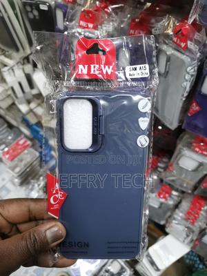 Samsung Galaxy A15 With Camera Frame Stand Back Case-Blue - thumbnail 2