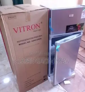 Double Door Vitron Fridge 128l