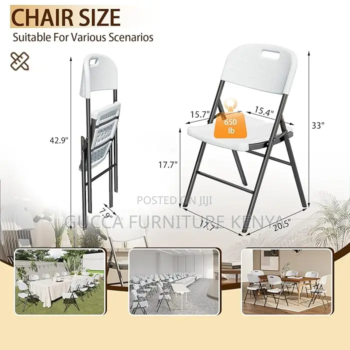 Office Chairs: Heavy Duty Patio Foldable Plastic Chair