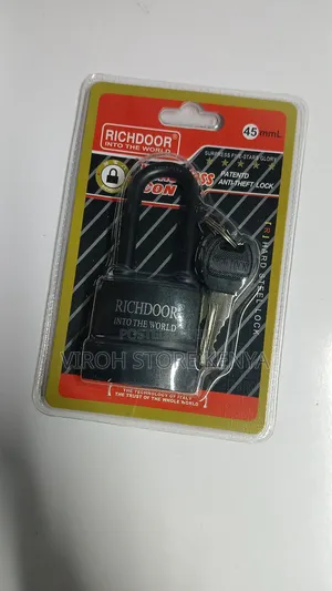 Richdoor 55mm Long Shackle Water Resistant Padlock 3 Keys