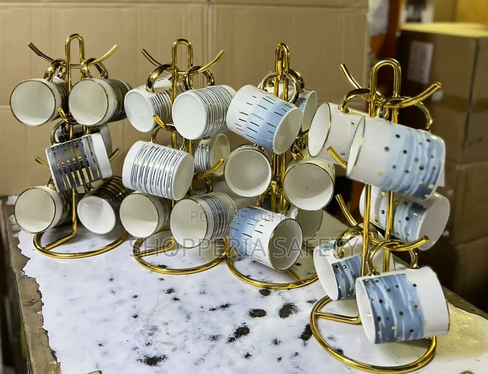 Ceramic Cups- 6 Pcs, 330ml
