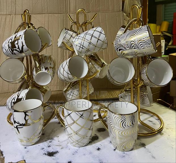 6 PCS Ceramic Cups- 330 Ml - main view