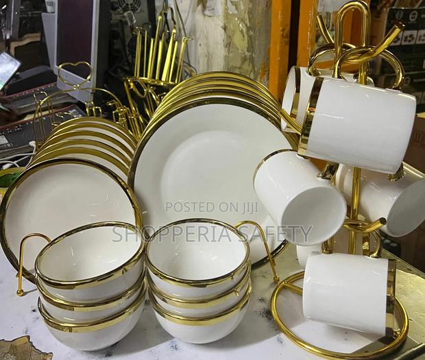 Goldline Ceramic Dishes- 24 PCS - main view