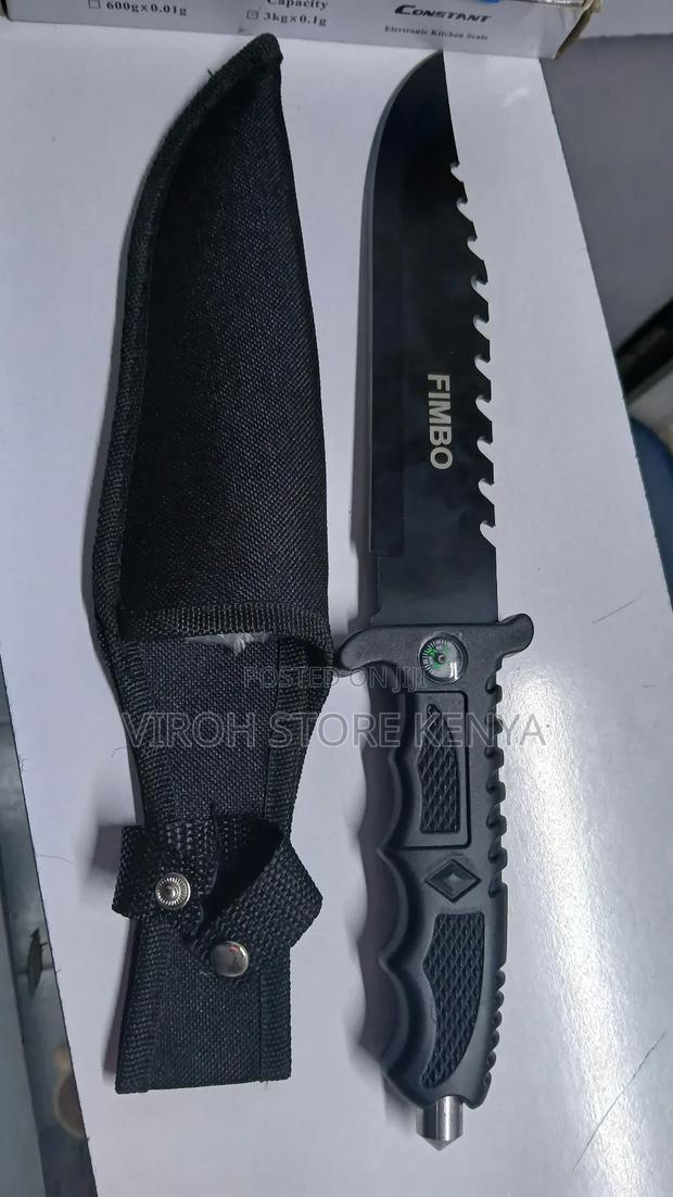 Tactical Knife Fimbo With Compass and Sheath - main view