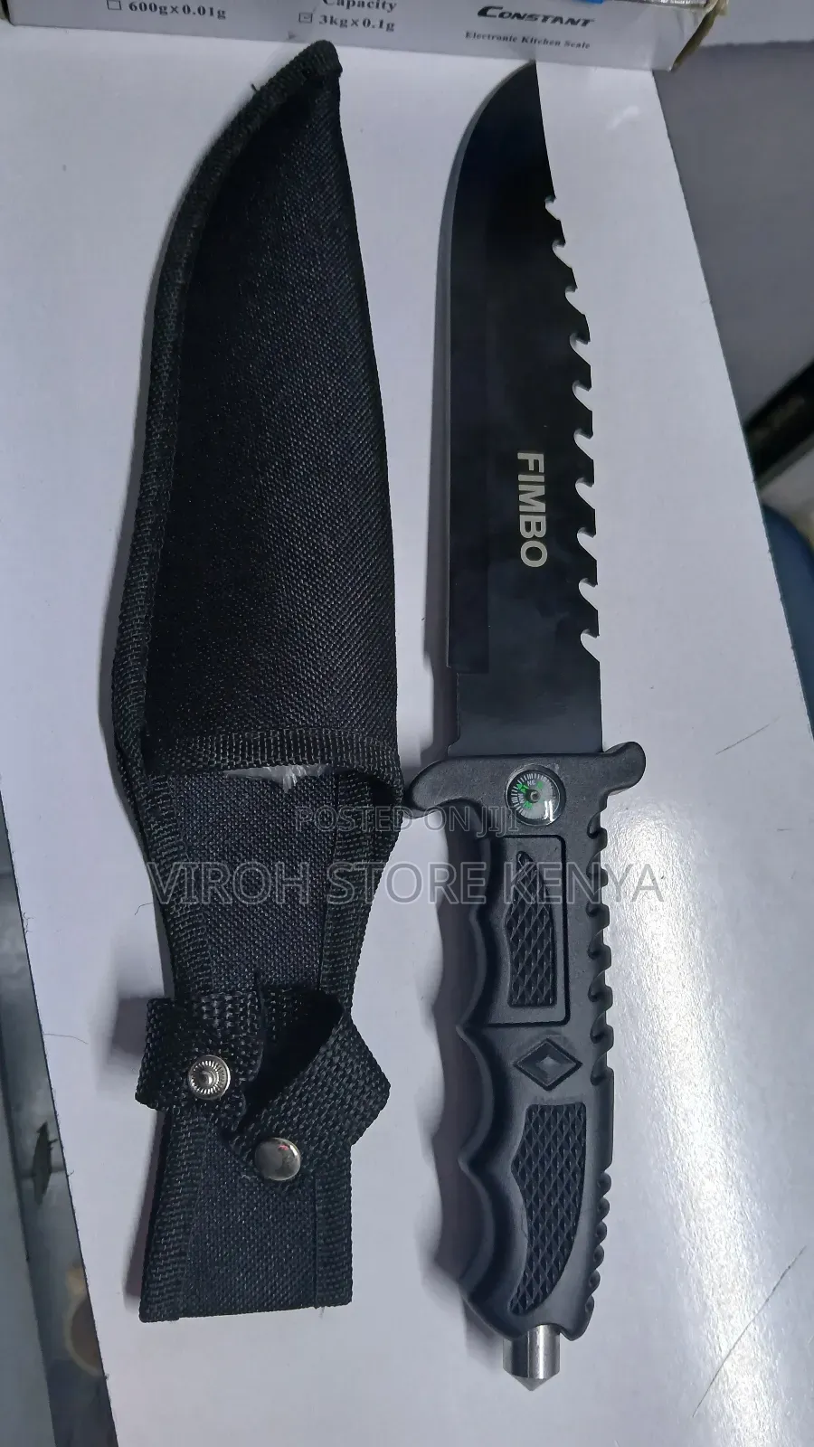 Tactical Knife Fimbo With Compass and Sheath