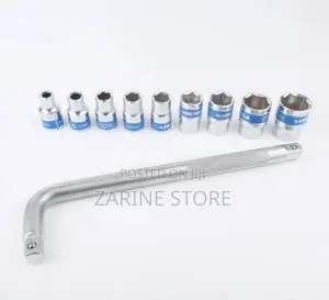 Chrome Vanadium 8,10,11,12,13,14,17,21,24mm Socket Set